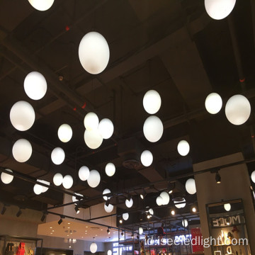 Pusat perbelanjaan Pencahayaan LED Artistik Menggantung Bola 40cm